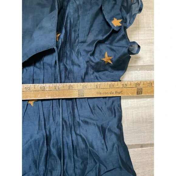 Tularosa Carson Smock Dress‎ with Embroidered Stars Small - Picture 3 of 5